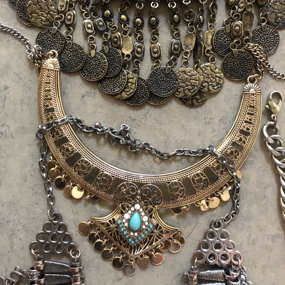 Bohemian statement necklaces (package of 11) - Picture 3 of 7